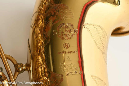 Selmer Super Action 80 Series II Tenor Original Lacquer Older Pads Nice Early Example! 389778