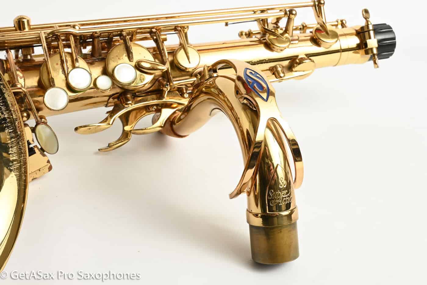 Selmer Super Action 80 Series II Tenor Original Lacquer Older Pads Nice Early Example! 389778