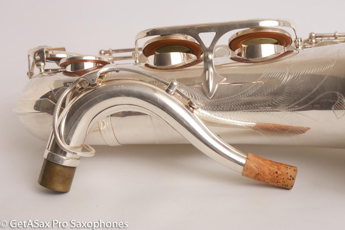 Selmer Super Action 80 Series II Tenor Saxophone Silver Plate Excellent 554156