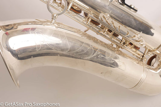 Selmer Super Action 80 Series II Tenor Saxophone Silver Plate Excellent 554156