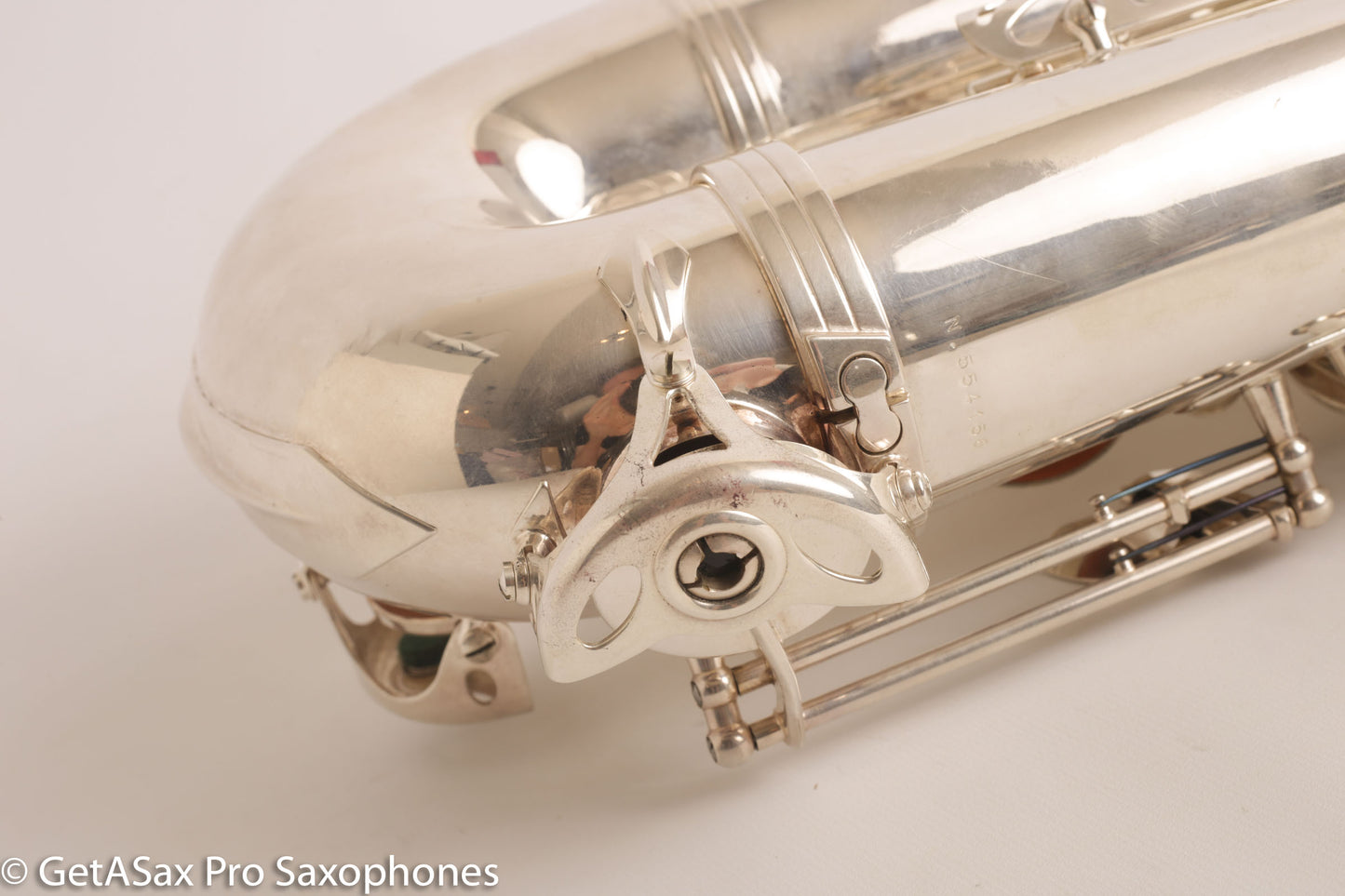Selmer Super Action 80 Series II Tenor Saxophone Silver Plate Excellent 554156