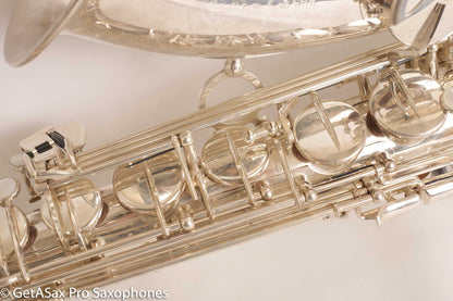 Selmer Super Action 80 Series II Tenor Saxophone Silver Plate Excellent 554156