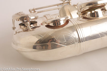 Selmer Super Action 80 Series II Tenor Saxophone Silver Plate Excellent 554156
