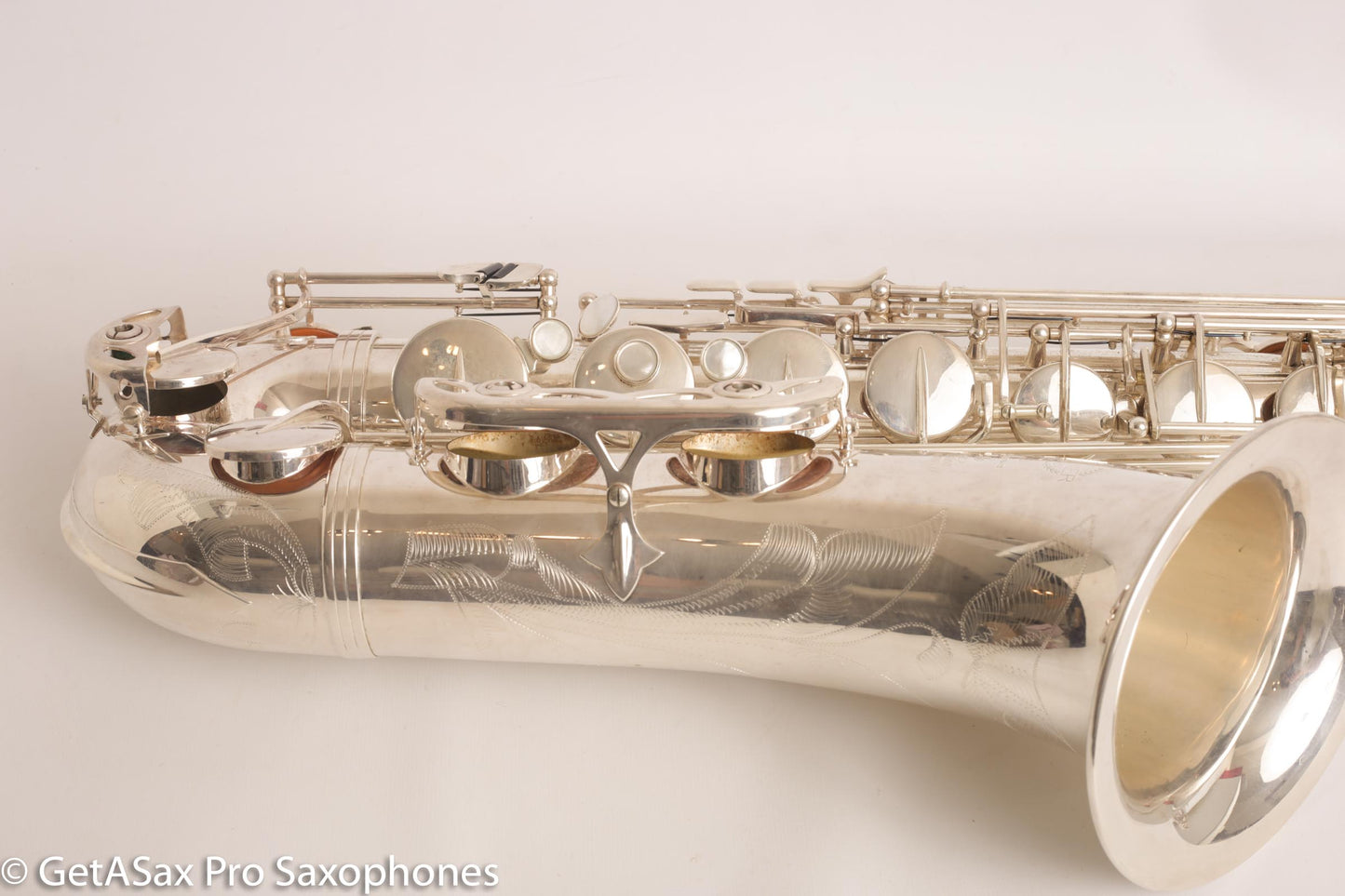 Selmer Super Action 80 Series II Tenor Saxophone Silver Plate Excellent 554156