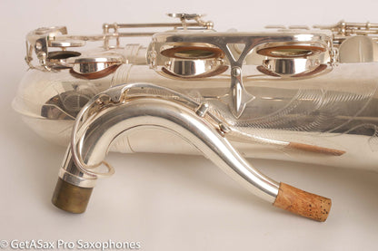 Selmer Super Action 80 Series II Tenor Saxophone Silver Plate Excellent 554156