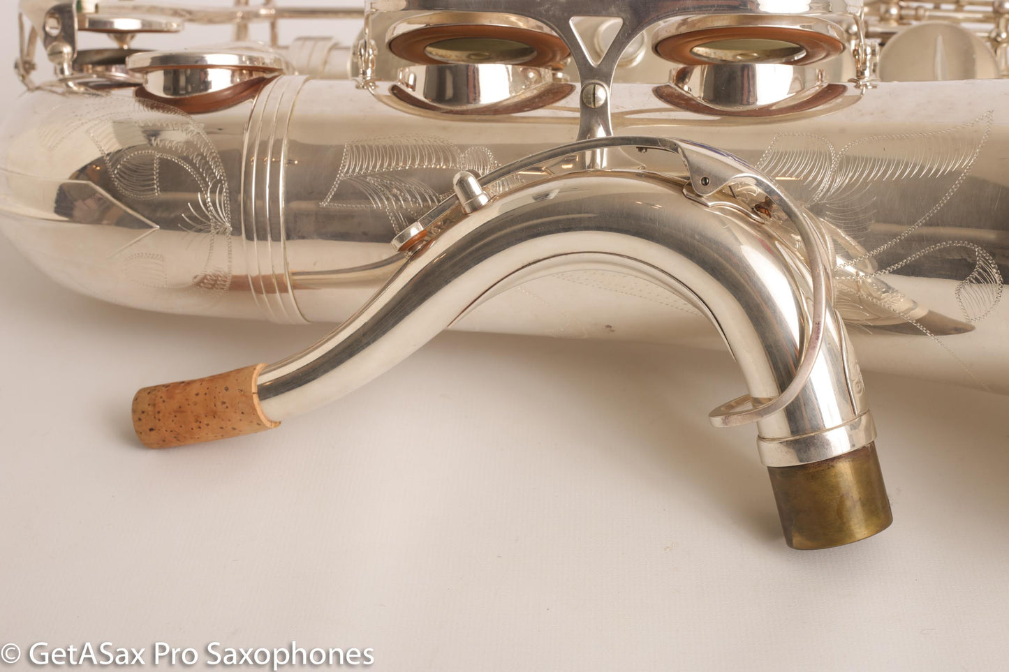 Selmer Super Action 80 Series II Tenor Saxophone Silver Plate Excellent 554156