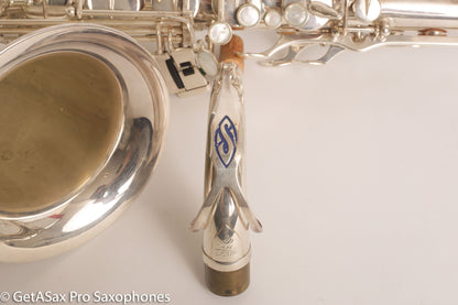 Selmer Super Action 80 Series II Tenor Saxophone Silver Plate Excellent 554156
