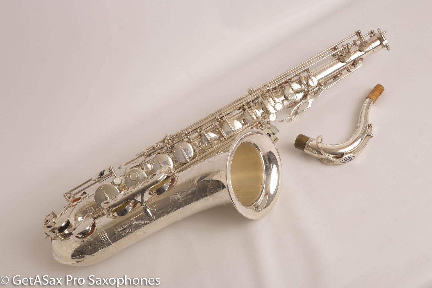 Selmer Super Action 80 Series II Tenor Saxophone Silver Plate Excellent 554156