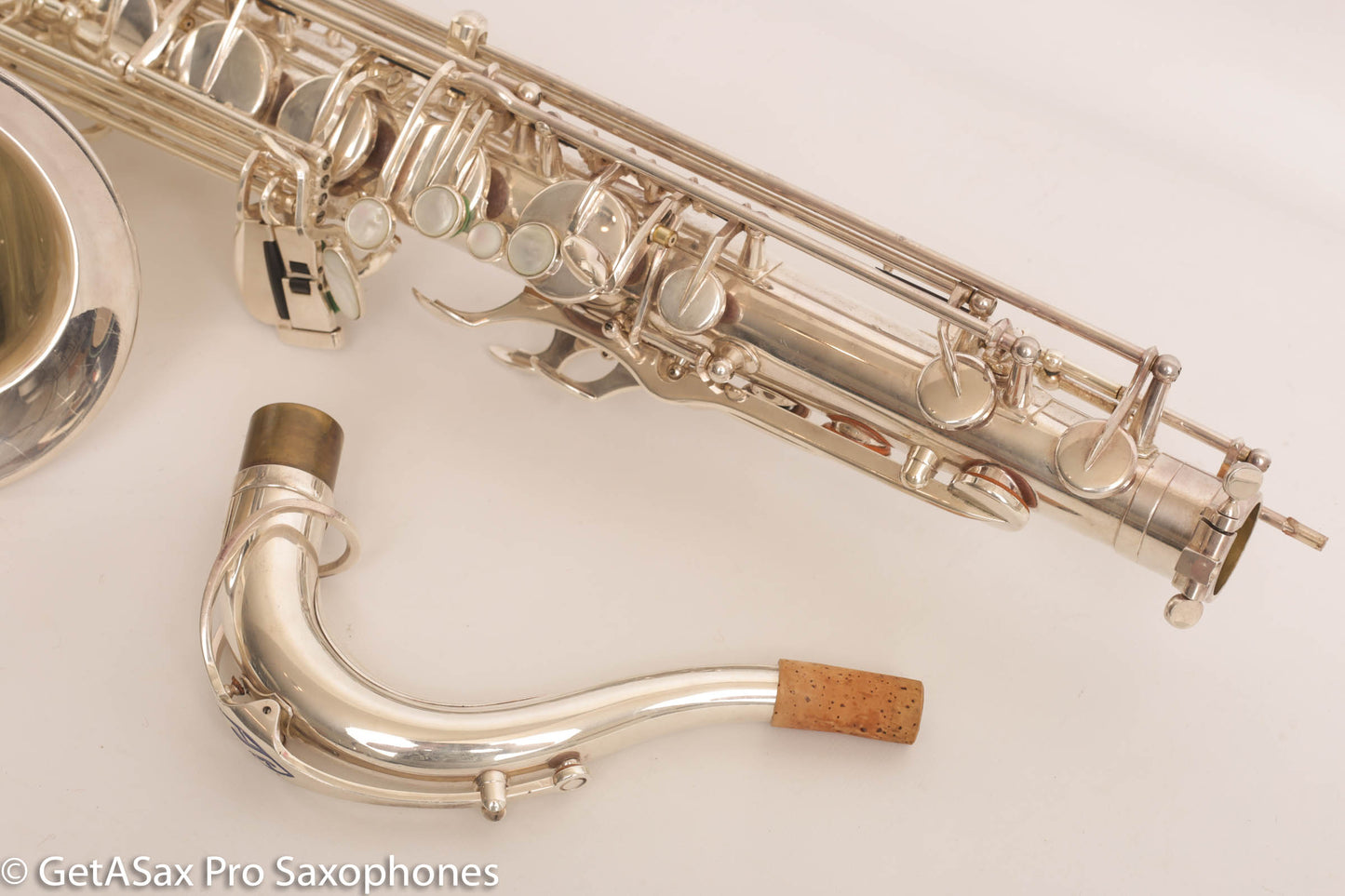 Selmer Super Action 80 Series II Tenor Saxophone Silver Plate Excellent 554156