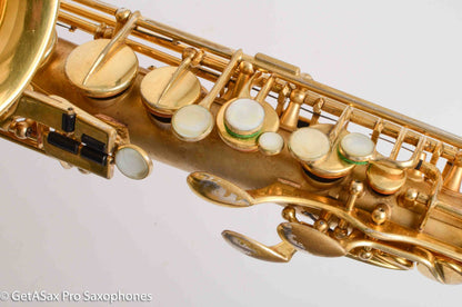 Selmer Super Sax Alto Original Gold Plate Cigar Cutter Incredible! Overhauled 15459