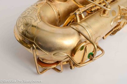 Selmer Super Sax Alto Original Gold Plate Cigar Cutter Incredible! Overhauled 15459