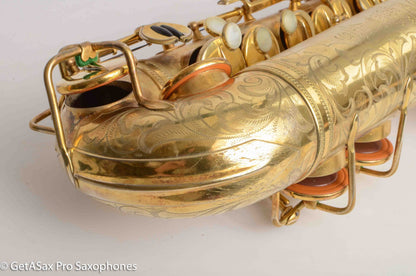 Selmer Super Sax Alto Original Gold Plate Cigar Cutter Incredible! Overhauled 15459