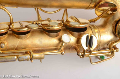 Selmer Super Sax Alto Original Gold Plate Cigar Cutter Incredible! Overhauled 15459