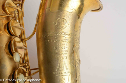 Selmer Super Sax Alto Original Gold Plate Cigar Cutter Incredible! Overhauled 15459