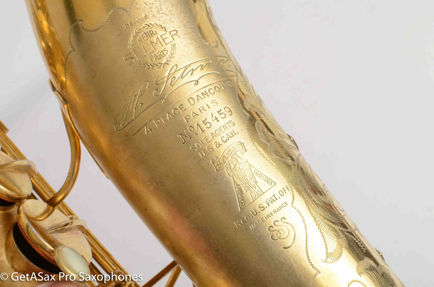 Selmer Super Sax Alto Original Gold Plate Cigar Cutter Incredible! Overhauled 15459