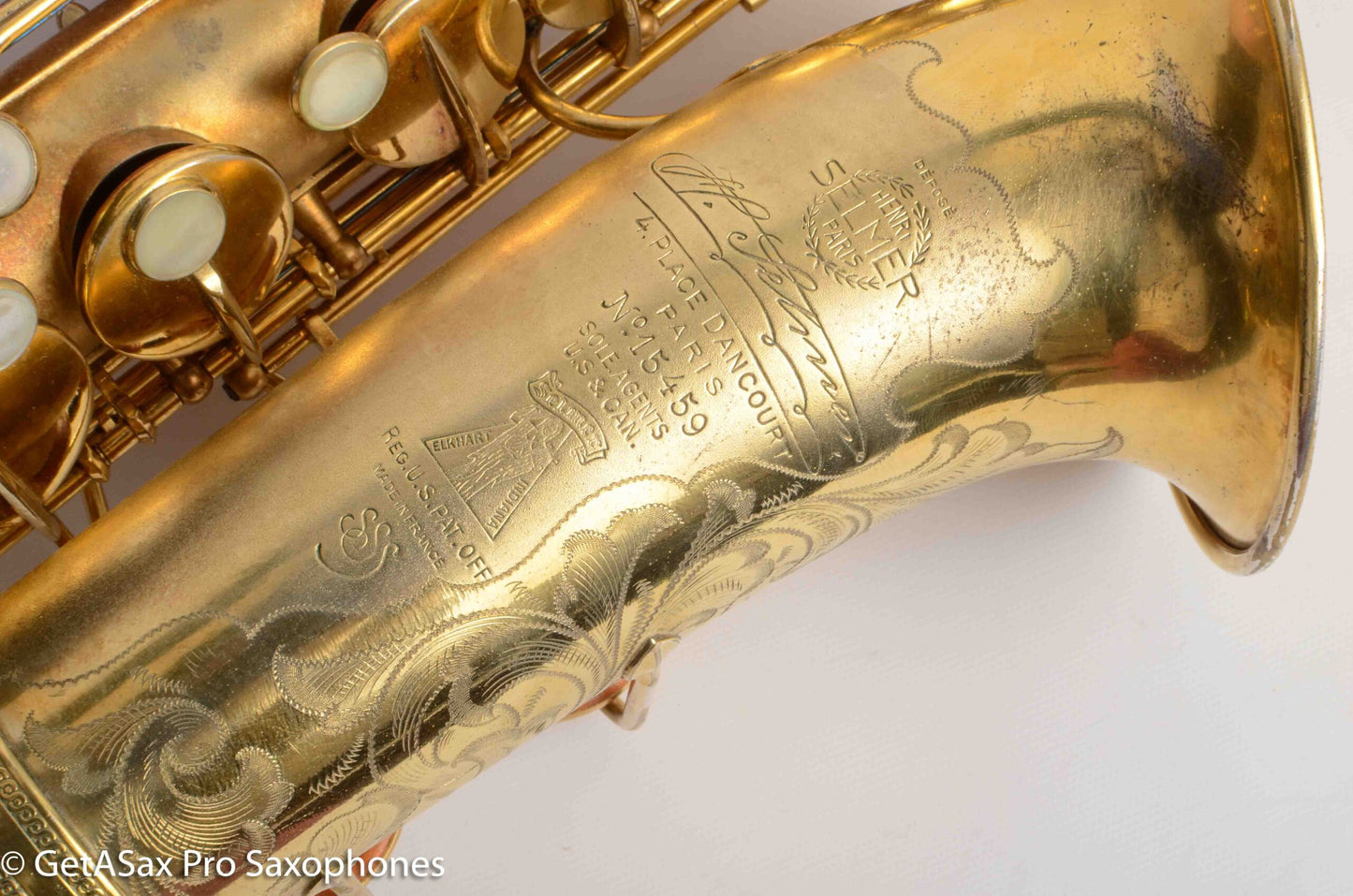 Selmer Super Sax Alto Original Gold Plate Cigar Cutter Incredible! Overhauled 15459