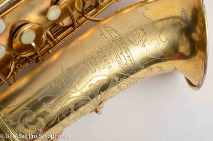 Selmer Super Sax Alto Original Gold Plate Cigar Cutter Incredible! Overhauled 15459