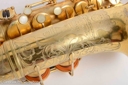 Selmer Super Sax Alto Original Gold Plate Cigar Cutter Incredible! Overhauled 15459