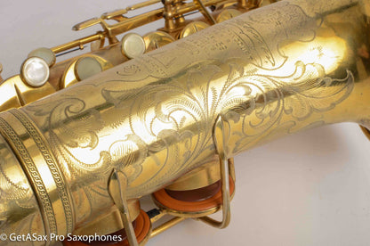 Selmer Super Sax Alto Original Gold Plate Cigar Cutter Incredible! Overhauled 15459