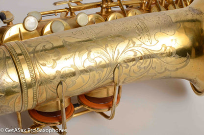 Selmer Super Sax Alto Original Gold Plate Cigar Cutter Incredible! Overhauled 15459