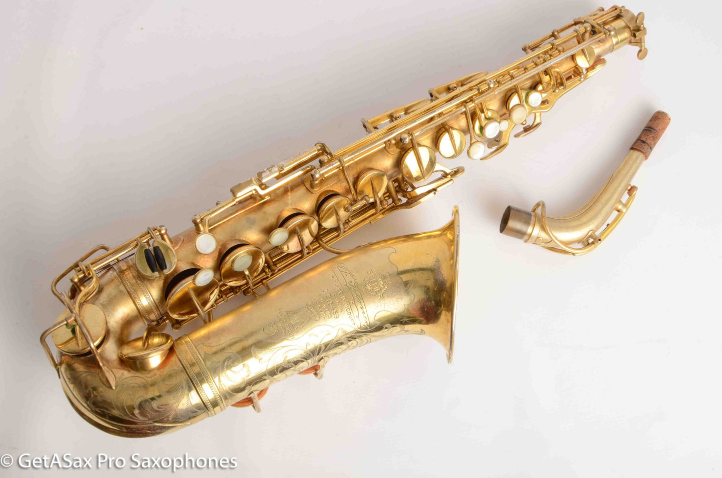 Selmer Super Sax Alto Original Gold Plate Cigar Cutter Incredible! Overhauled 15459