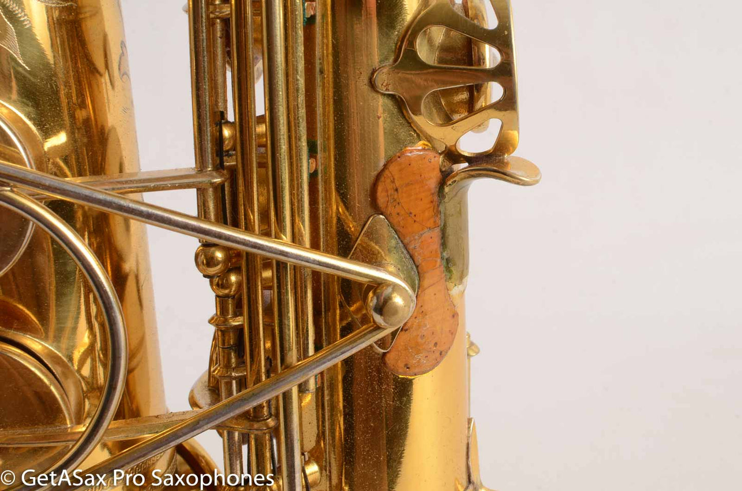 Selmer Cigar Cutter Alto Burnished Gold Plate Butterflies Super Sax Excellent! 16587