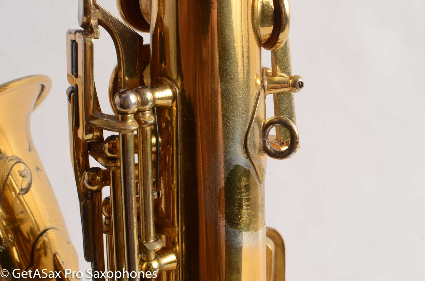 Selmer Cigar Cutter Alto Burnished Gold Plate Butterflies Super Sax Excellent! 16587