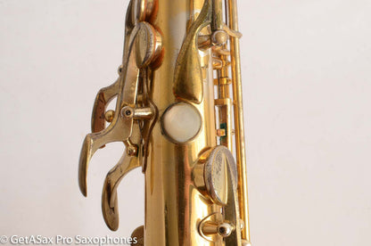 Selmer Cigar Cutter Alto Burnished Gold Plate Butterflies Super Sax Excellent! 16587