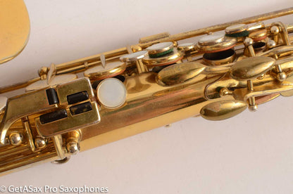 Selmer Cigar Cutter Alto Burnished Gold Plate Butterflies Super Sax Excellent! 16587
