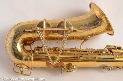Selmer Cigar Cutter Alto Burnished Gold Plate Butterflies Super Sax Excellent! 16587