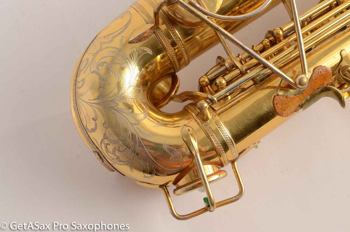 Selmer Cigar Cutter Alto Burnished Gold Plate Butterflies Super Sax Excellent! 16587