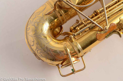 Selmer Cigar Cutter Alto Burnished Gold Plate Butterflies Super Sax Excellent! 16587