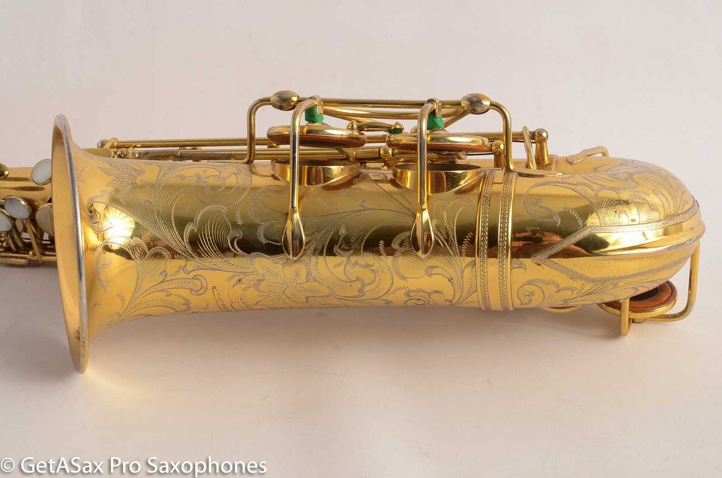 Selmer Cigar Cutter Alto Burnished Gold Plate Butterflies Super Sax Excellent! 16587