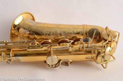 Selmer Cigar Cutter Alto Burnished Gold Plate Butterflies Super Sax Excellent! 16587