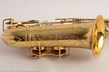 Selmer Cigar Cutter Alto Burnished Gold Plate Butterflies Super Sax Excellent! 16587