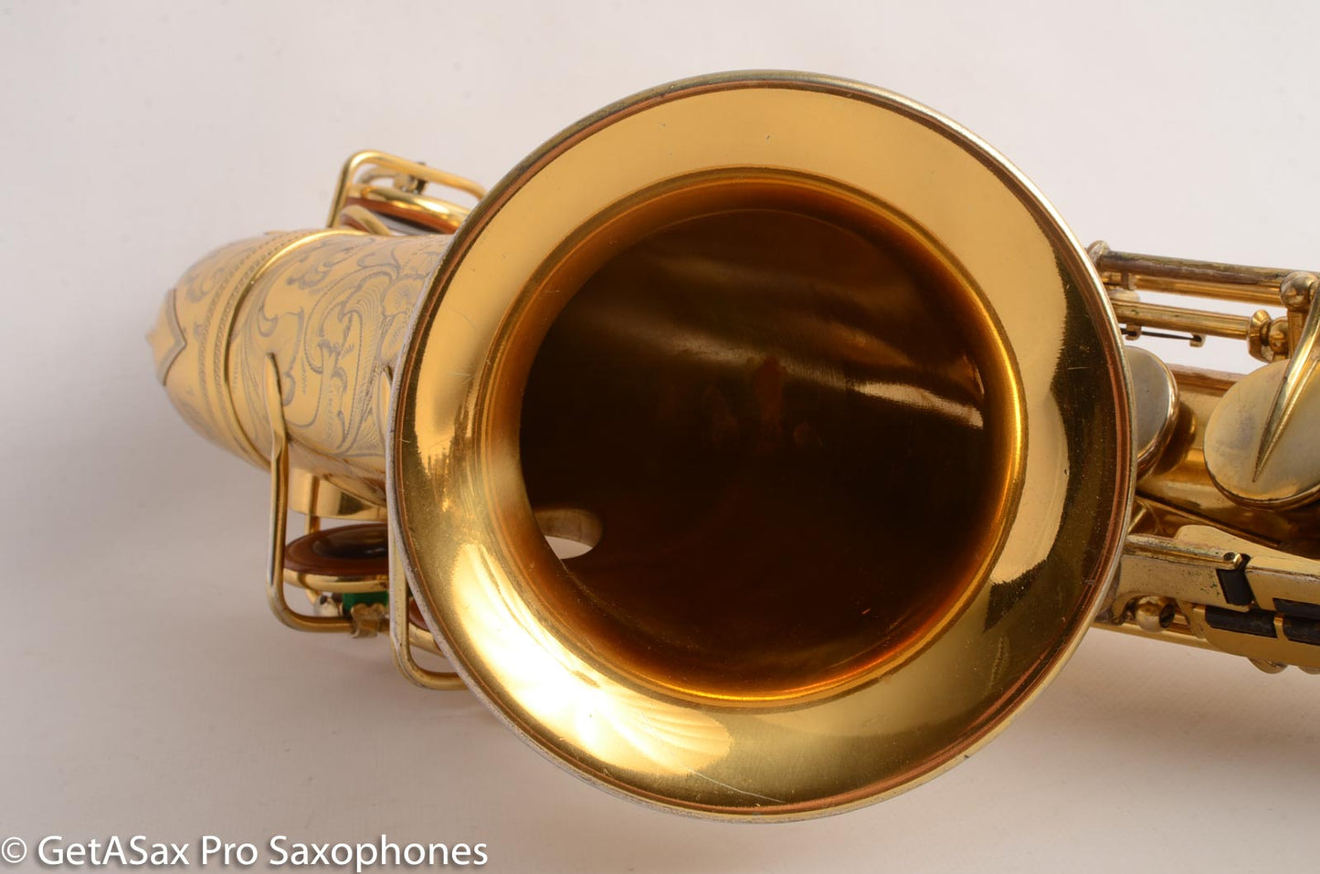 Selmer Cigar Cutter Alto Burnished Gold Plate Butterflies Super Sax Excellent! 16587