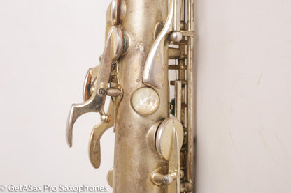 Selmer Super Sax Alto Saxophone Original Silver Plate American Engraved Amazing 17875