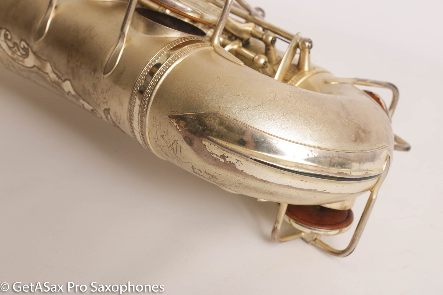 Selmer Super Sax Alto Saxophone Original Silver Plate American Engraved Amazing 17875
