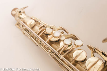 Selmer Super Sax Alto Saxophone Original Silver Plate American Engraved Amazing 17875