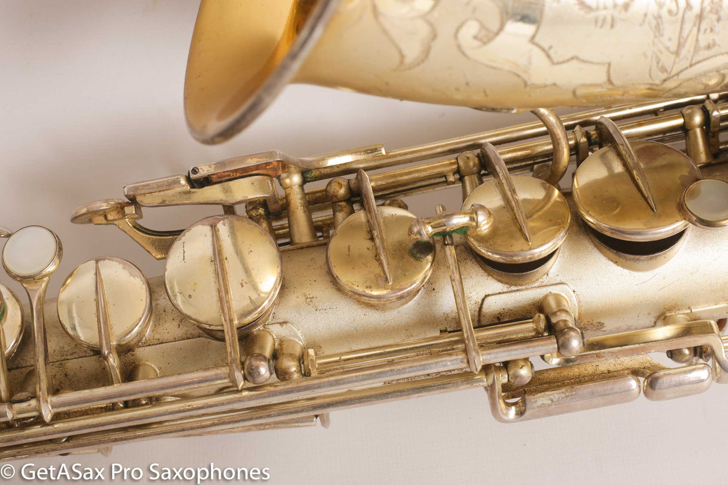 Selmer Super Sax Alto Saxophone Original Silver Plate American Engraved Amazing 17875