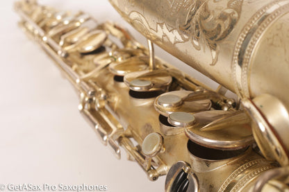 Selmer Super Sax Alto Saxophone Original Silver Plate American Engraved Amazing 17875