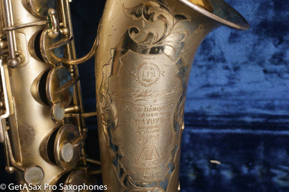 Selmer Super Sax Alto Saxophone Original Silver Plate American Engraved Amazing 17875