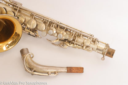 Selmer Super Sax Alto Saxophone Original Silver Plate American Engraved Amazing 17875