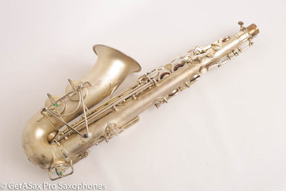 Selmer Super Sax Alto Saxophone Original Silver Plate American Engraved Amazing 17875