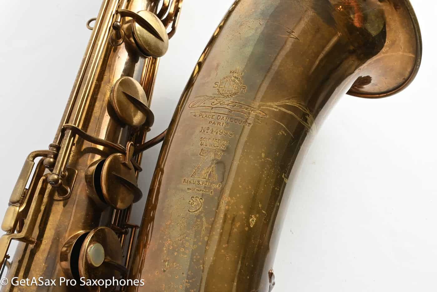 Selmer Super Sax Baritone Relacquer Recent Full Repad Good Condition 14999