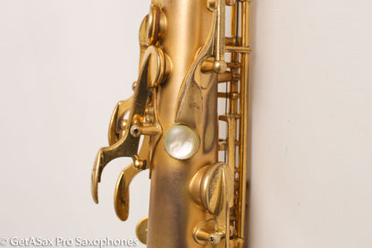 Selmer Super Sax Cigar Cutter Alto Saxophone Original Gold Plate Fresh Overhaul! 17618