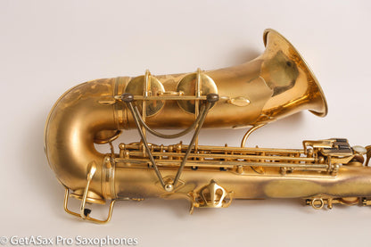 Selmer Super Sax Cigar Cutter Alto Saxophone Original Gold Plate Fresh Overhaul! 17618