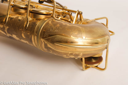 Selmer Super Sax Cigar Cutter Alto Saxophone Original Gold Plate Fresh Overhaul! 17618