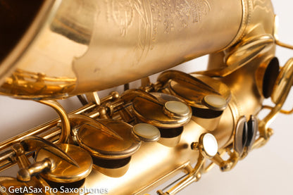Selmer Super Sax Cigar Cutter Alto Saxophone Original Gold Plate Fresh Overhaul! 17618