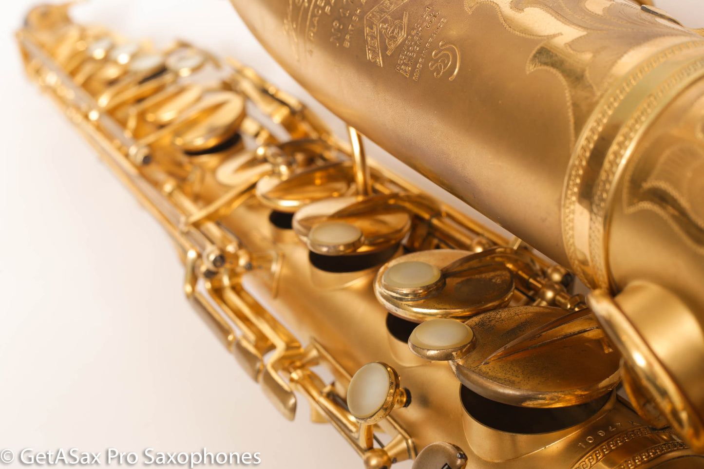 Selmer Super Sax Cigar Cutter Alto Saxophone Original Gold Plate Fresh Overhaul! 17618